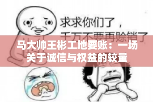马大帅王彬工地要账：一场关于诚信与权益的较量
