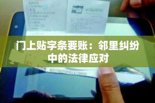 门上贴字条要账：邻里纠纷中的法律应对
