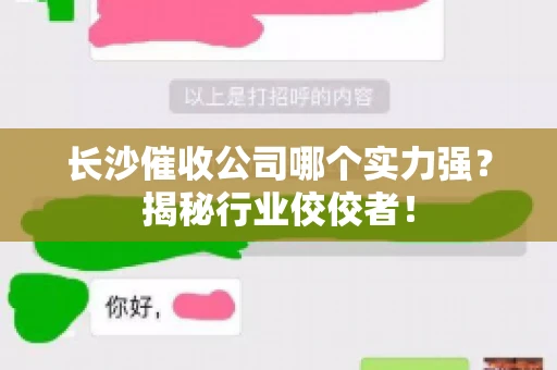 长沙催收公司哪个实力强？揭秘行业佼佼者！
