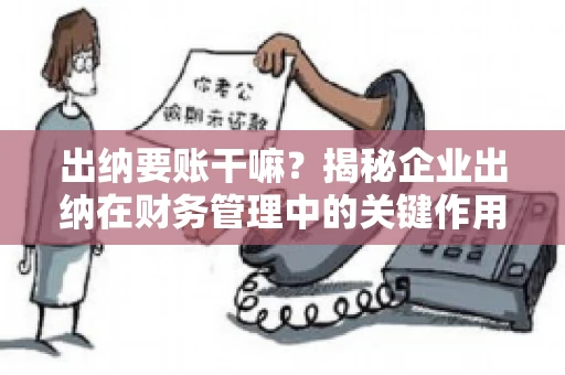出纳要账干嘛？揭秘企业出纳在财务管理中的关键作用